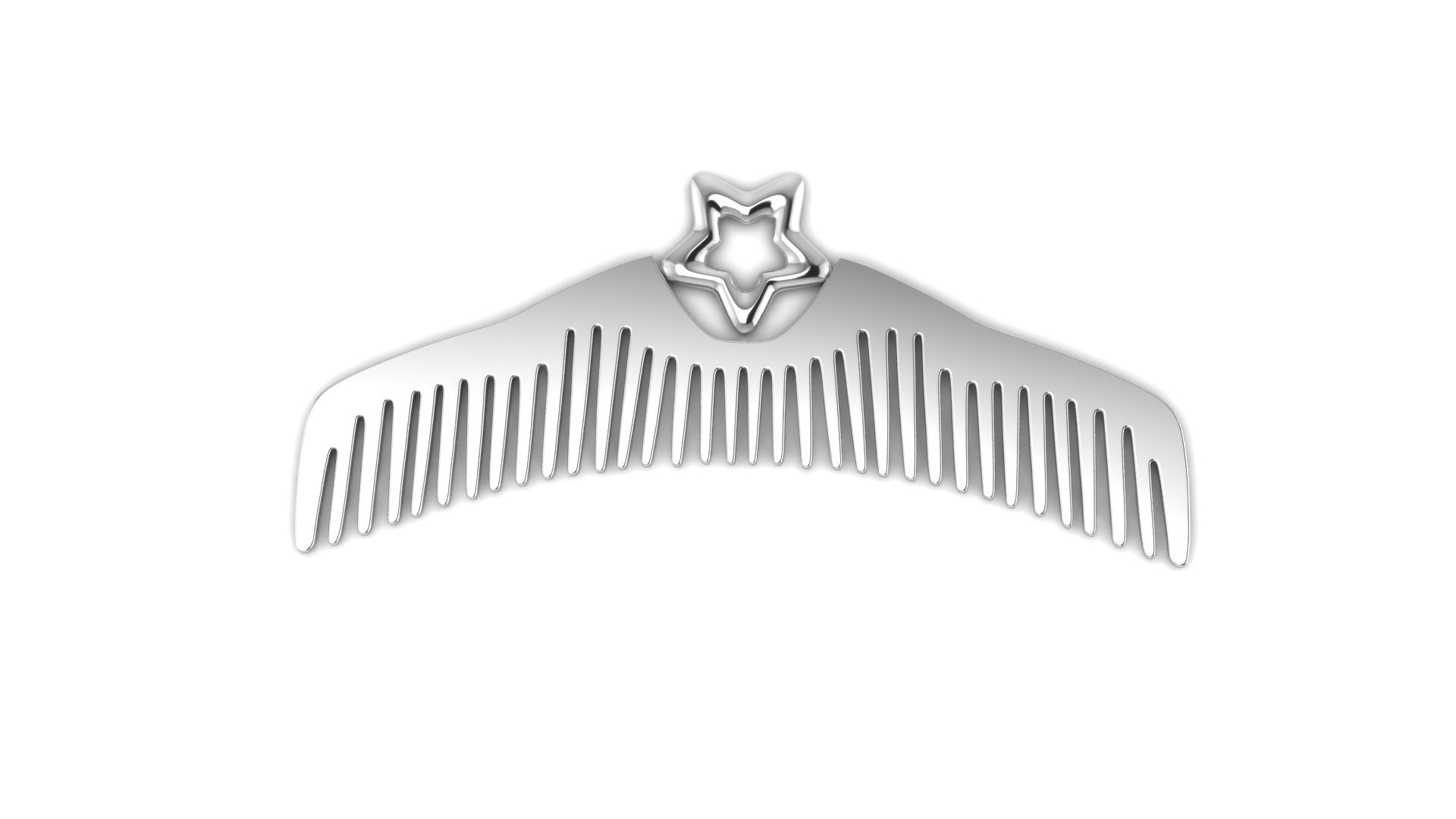 Silver Plated Gift Set For Baby - Hamper With Star Box And Comb Hampers