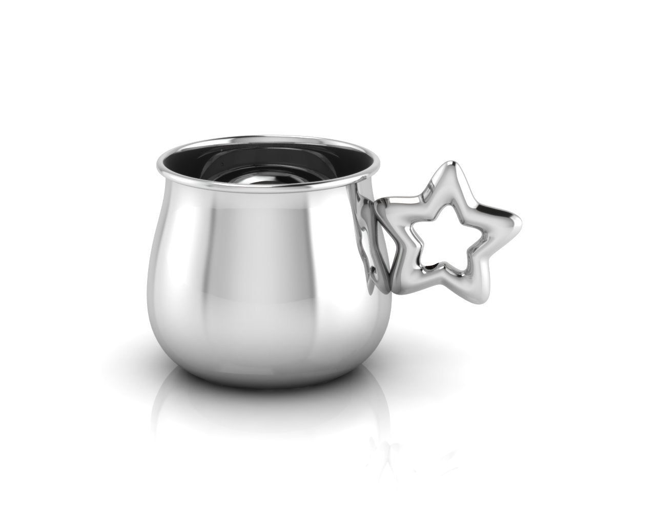 Silver Plated Gift Set For Baby - Hamper With Star Bowl Cup And Spoon Hampers