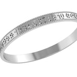 Sterling Silver 123 Baby Bangle