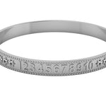 Sterling Silver 123 Baby Bangle
