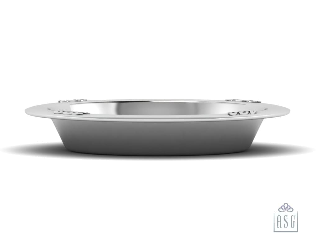 Sterling Silver Plate for Baby and Child - 123 Numbers