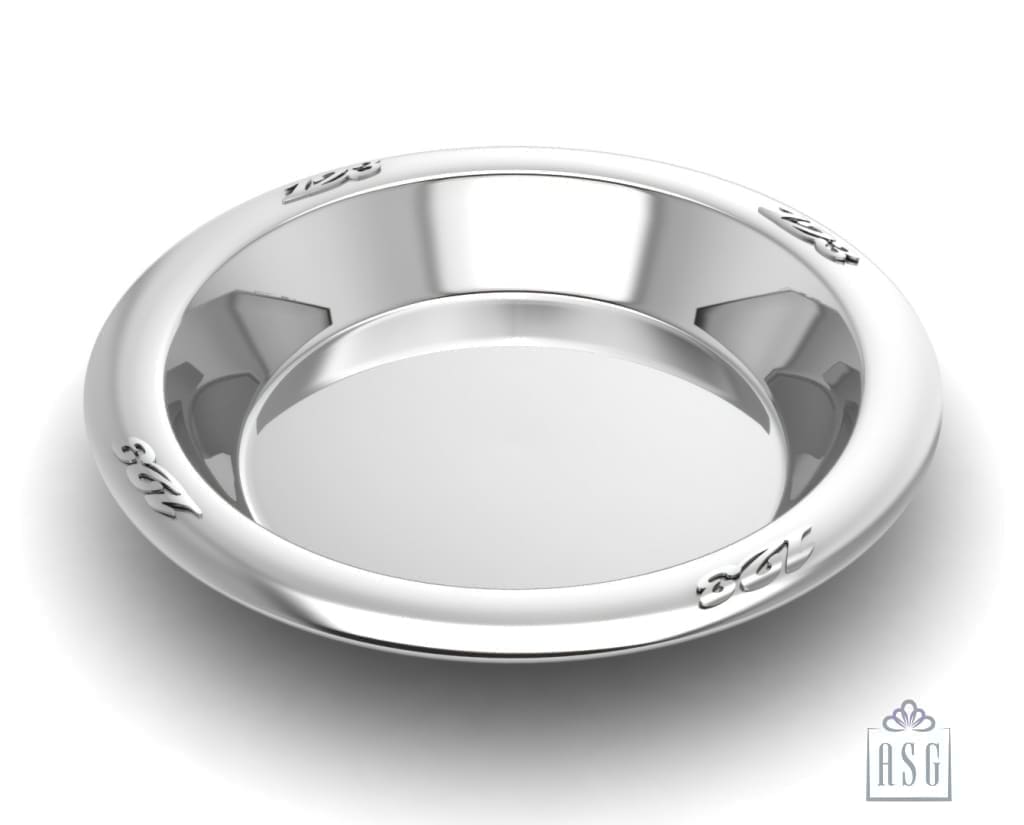 Sterling Silver Plate for Baby and Child - 123 Numbers