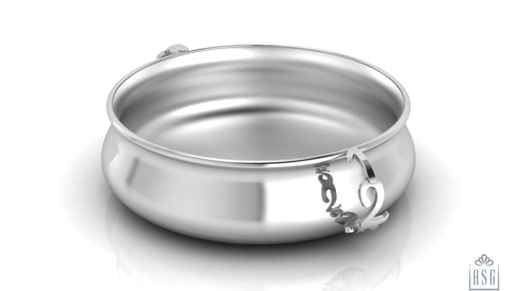 Sterling Silver Dinner Set for Baby and Child - 123 Numbers Feeding Set