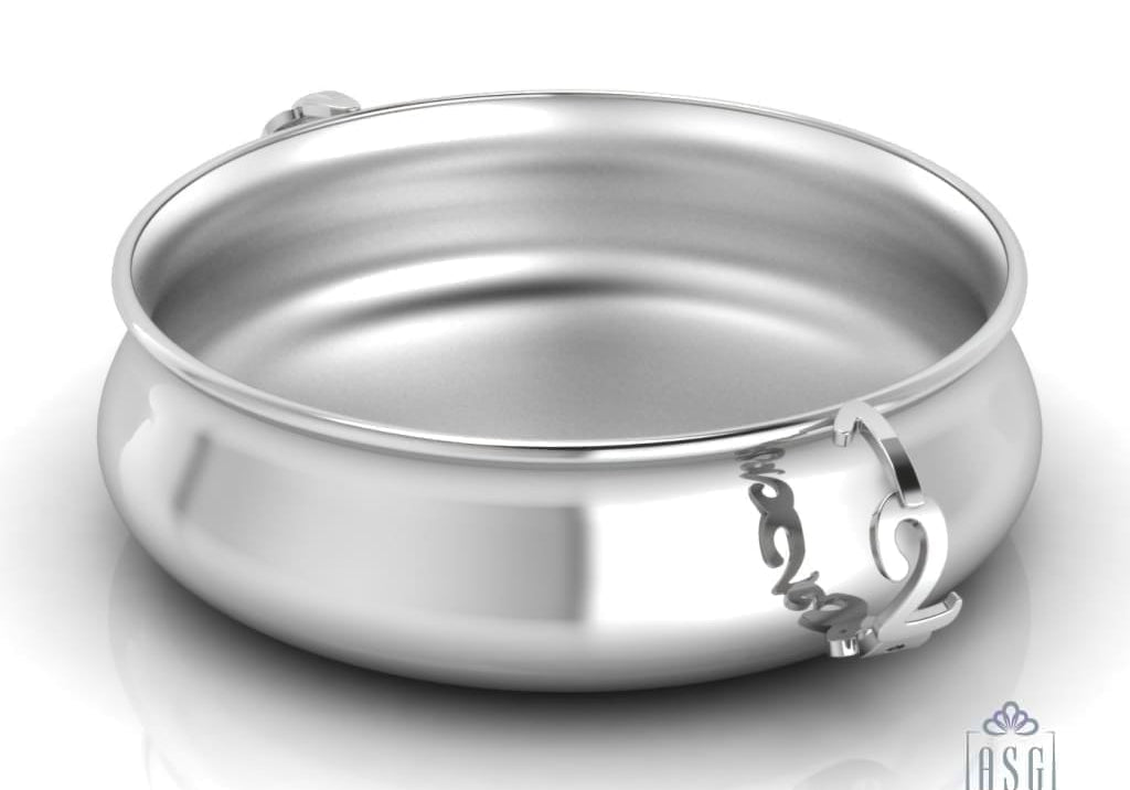 Sterling Silver Bowl for Baby and Child - 123 Feeding Porringer