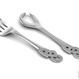 Sterling Silver Baby Spoon & Fork Set - The ABC set