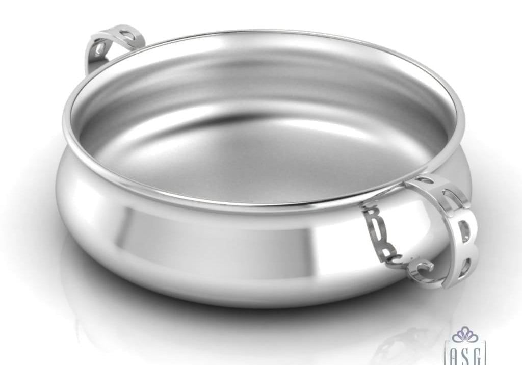 Sterling Silver Bowl for Baby and Child - ABC Feeding Porringer