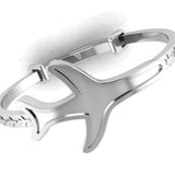 Sterling Silver Baby Bracelet Kada adjustable aeroplane design