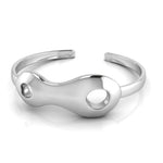 Sterling Silver Baby Cuff Kada with Amoeba design