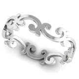 Sterling Silver Art Deco Baby Bangle