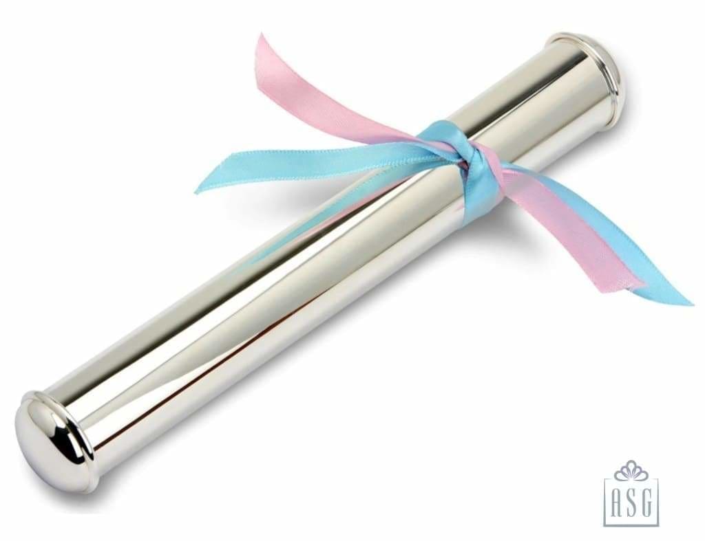 Sterling Silver Baby Birth Certificate Holder