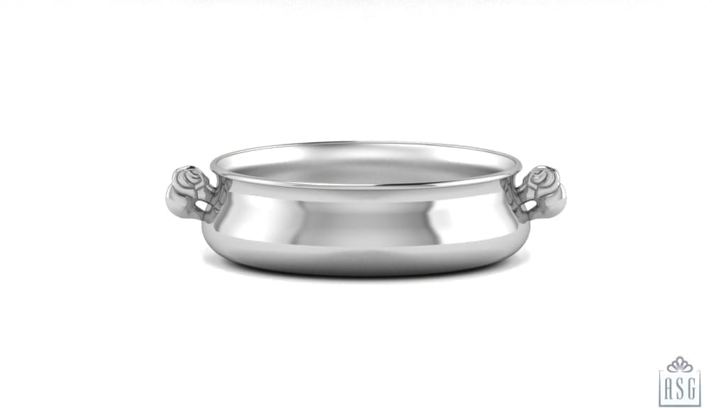 Sterling Silver Feeding Gift Set for Baby and Child - Hamper with Bowl and Spoon set