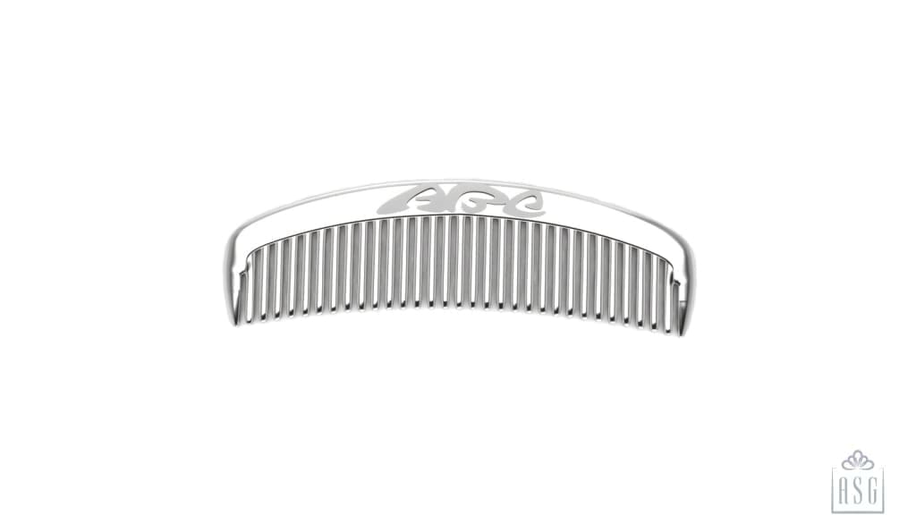 Sterling Silver Gift Set for Baby - Hamper with Rattle, comb & bookmark
