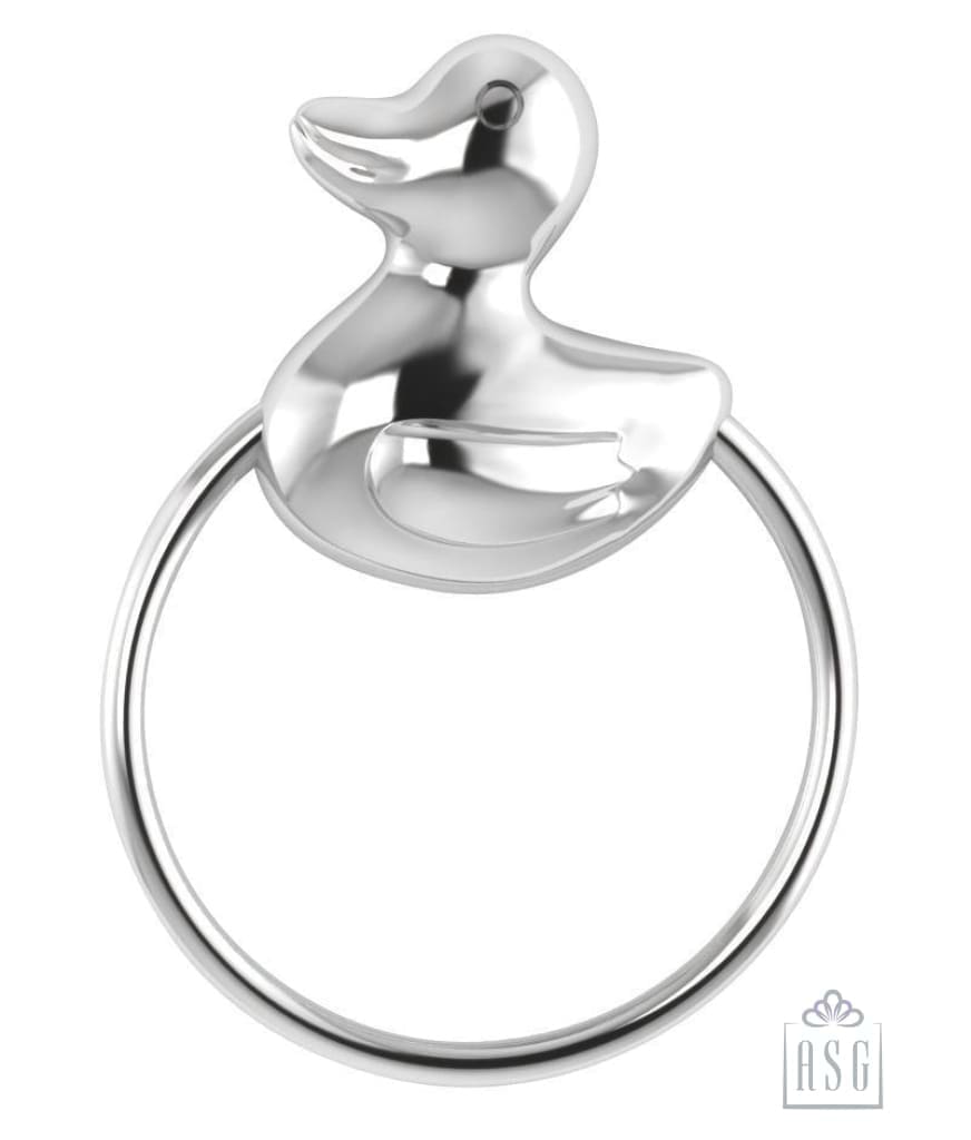 Sterling Silver Gift Set for Baby - Hamper with Bracelet and Rattle