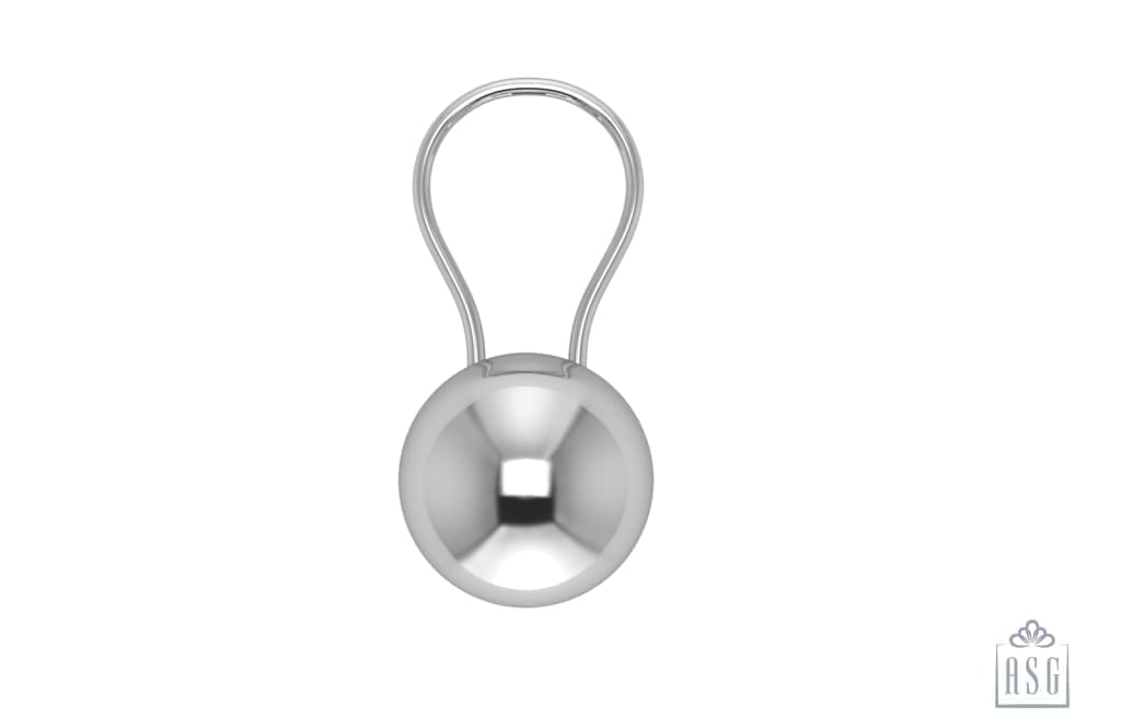 Sterling Silver Ball Baby Rattle