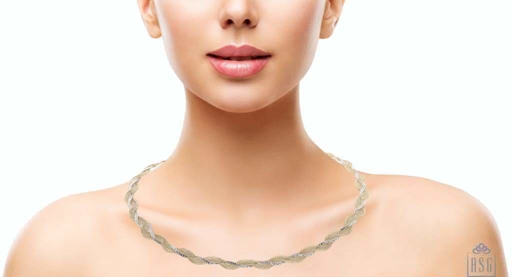 Sterling Silver Italian Chain Necklace - Brillante Six Jewellery