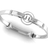 Sterling Silver Baby Bracelet Kada adjustable - "Catch a Circle"