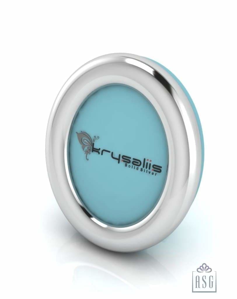 Sterling Silver Photo Frame for Baby and Kids - Classic Oval