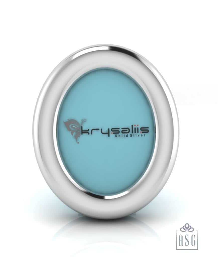 Sterling Silver Photo Frame for Baby and Kids - Classic Oval