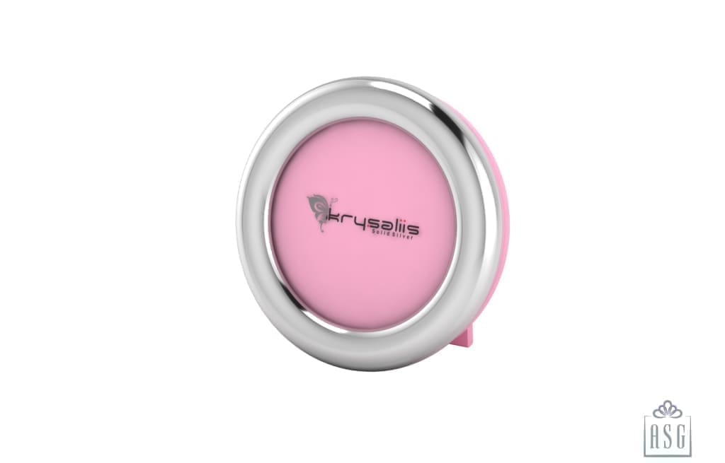 Sterling Silver Photo Frame for Baby and Kids - Classic Round