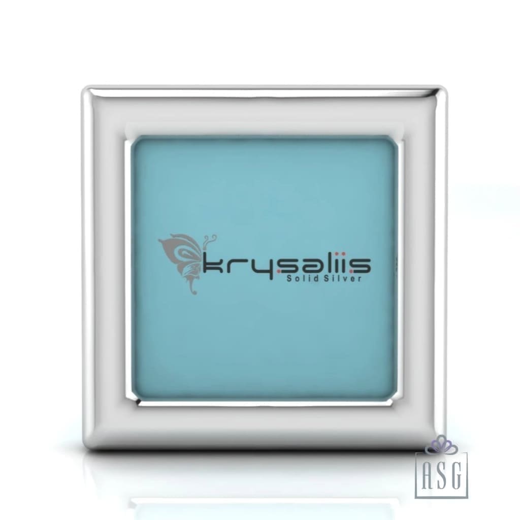 Sterling Silver Photo Frame for Baby and Kids - Classic Square