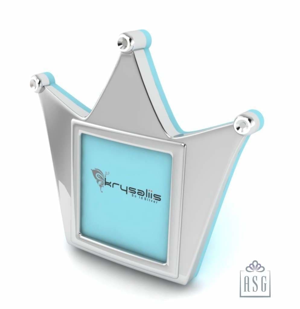 Silver Plated Crown Photo Frame for Baby and Kids