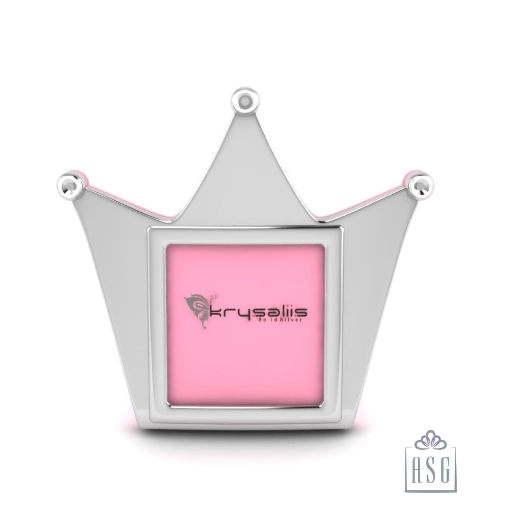 Silver Plated Crown Photo Frame for Baby and Kids