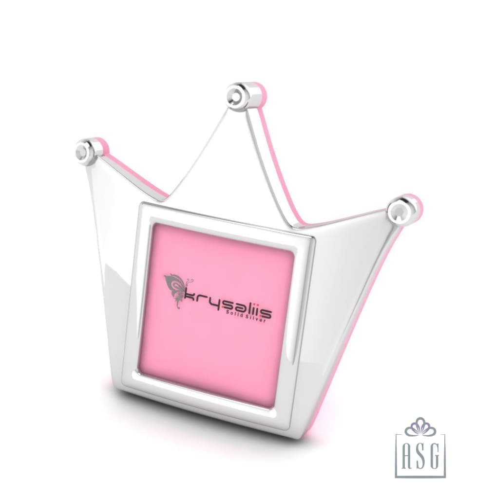 Silver Plated Crown Photo Frame for Baby and Kids