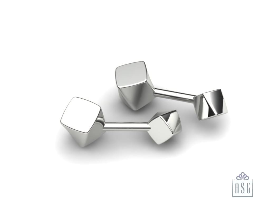 Sterling Silver Cufflinks - Cubes