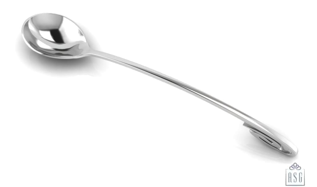 Sterling Silver Spoon for Baby and Child - Curved