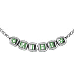 Sterling Silver Dice Babykubes Necklace For Baby & Child Green / 9 Babykubes Kids Necklaces