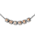 Sterling Silver Dice Babykubes Necklace For Baby & Child Orange / 9 Babykubes Kids Necklaces