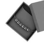 Sterling Silver Dice Cubes Name Bracelet For Boys & Men Bracelets And