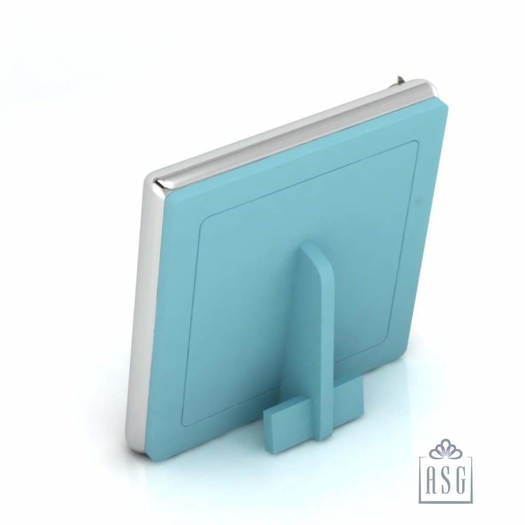 Silver Plated Dolphin Motif on a Square Baby Photo Frame