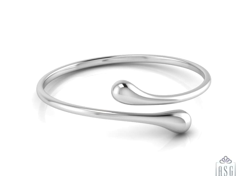 Sterling Silver Droplet Baby Cuff