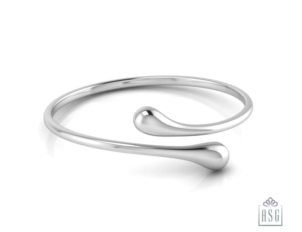 Sterling Silver Droplet Baby Cuff