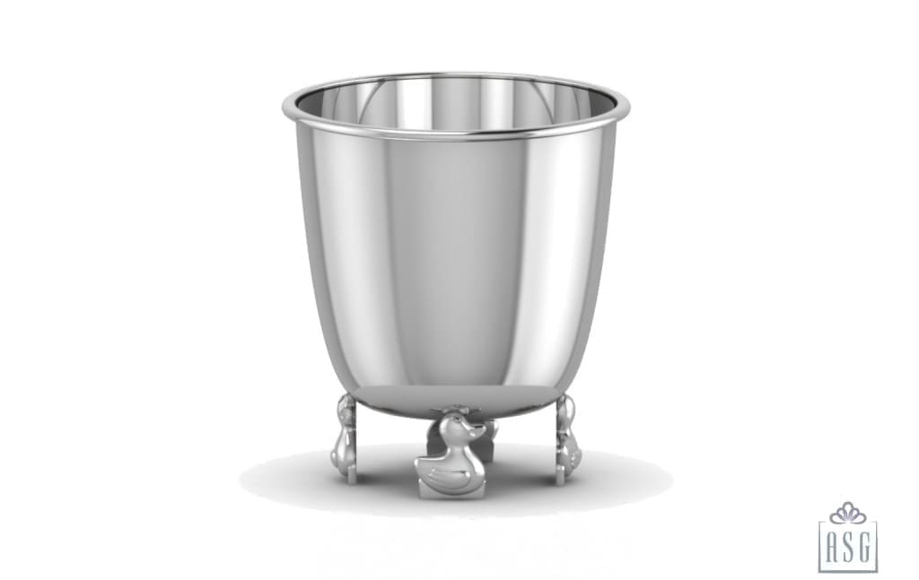 Sterling Silver Duck Baby Cup