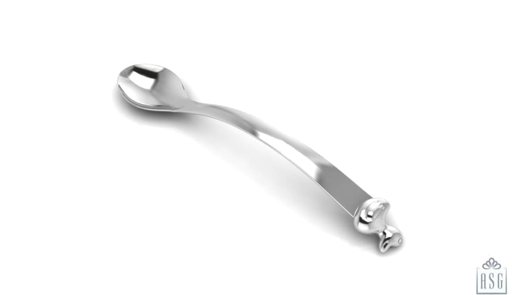 Sterling Silver Dinner Set for Baby and Child - Ducks Feeding Set