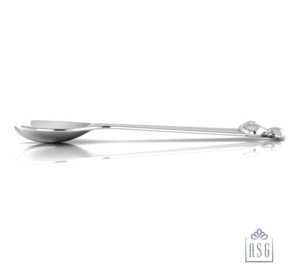 Sterling Silver Baby Spoon & Fork Set - The Duck Set