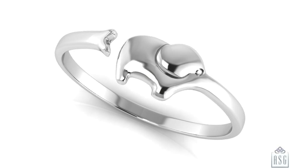 Sterling Silver Elephant Baby Cuff Kada