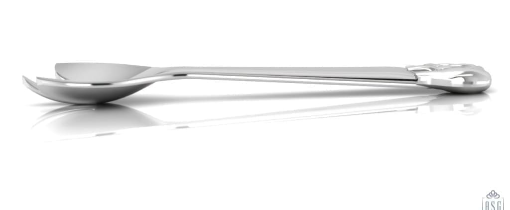 Sterling Silver Baby Spoon & Fork Set - The Elephant Set