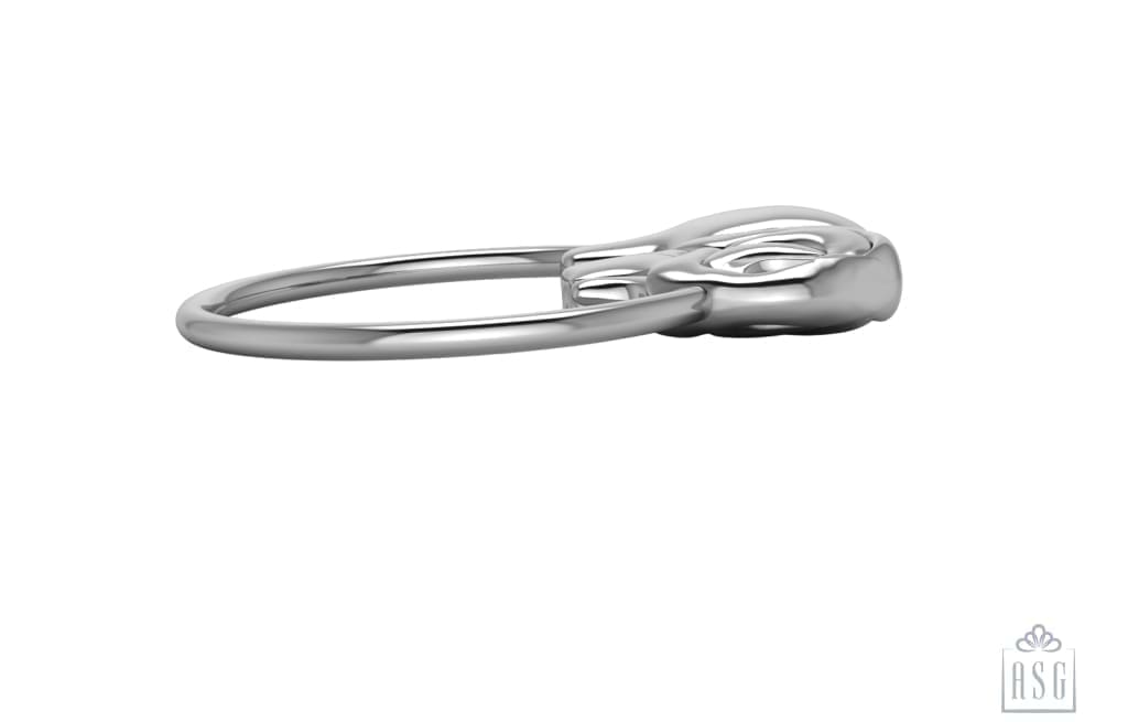 Sterling Silver Elephant Ring Baby Rattle