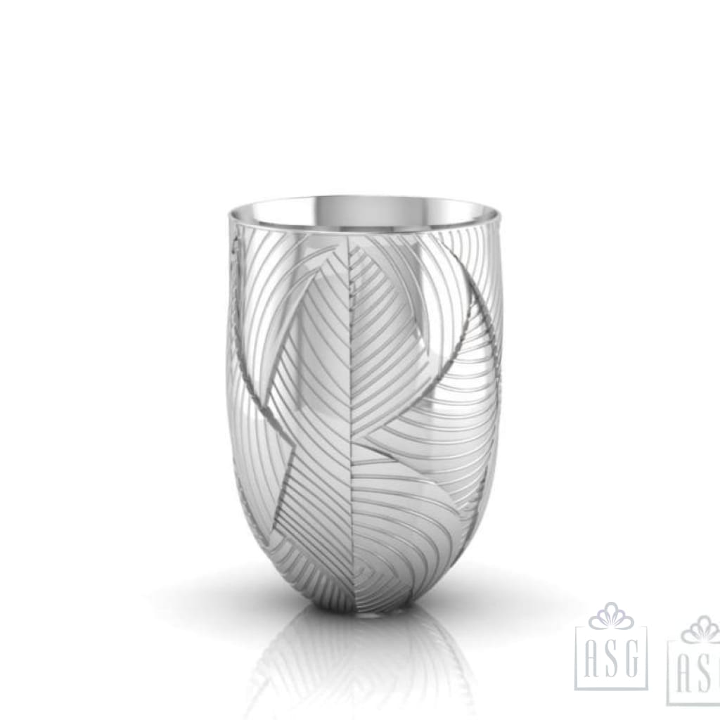 Sterling Silver Glass - Fluttering Leaves