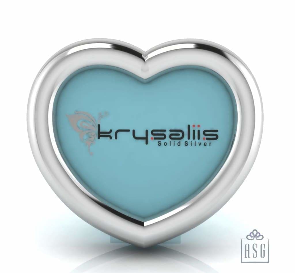 Sterling Silver Heart Photo Frame for Baby and Kids
