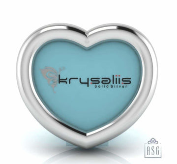 Sterling Silver Heart Photo Frame for Baby and Kids