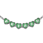 Sterling Silver Heart Babykubes Necklace For Baby & Child Green / 9 Babykubes Kids Necklaces