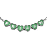 Sterling Silver Heart Babykubes Necklace For Baby & Child Green / 9 Babykubes Kids Necklaces