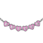 Sterling Silver Heart Babykubes Necklace For Baby & Child Pink / 9 Babykubes Kids Necklaces