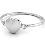 Sterling Silver Baby Bracelet Kada with Heart for engraving