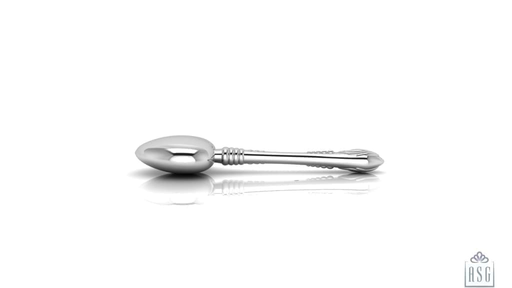 Sterling Silver Heart Baby Rattle