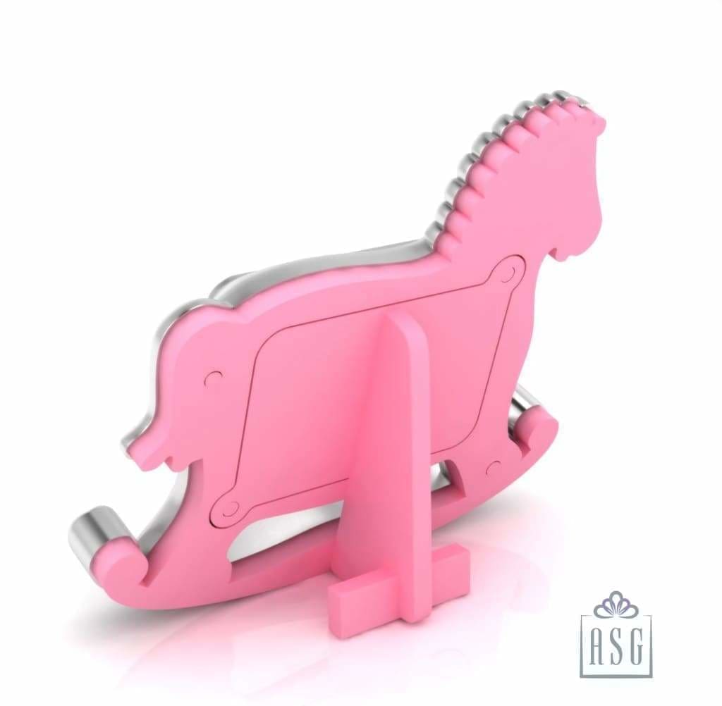 Silver Plated Photo Frame for Baby and Kids - Rocking Horse